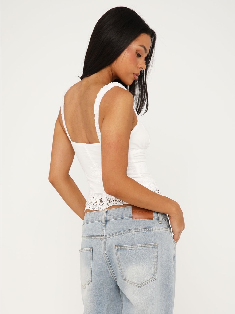 White Fox Boutique Instant Crush Top in White - Picture 4 of 10